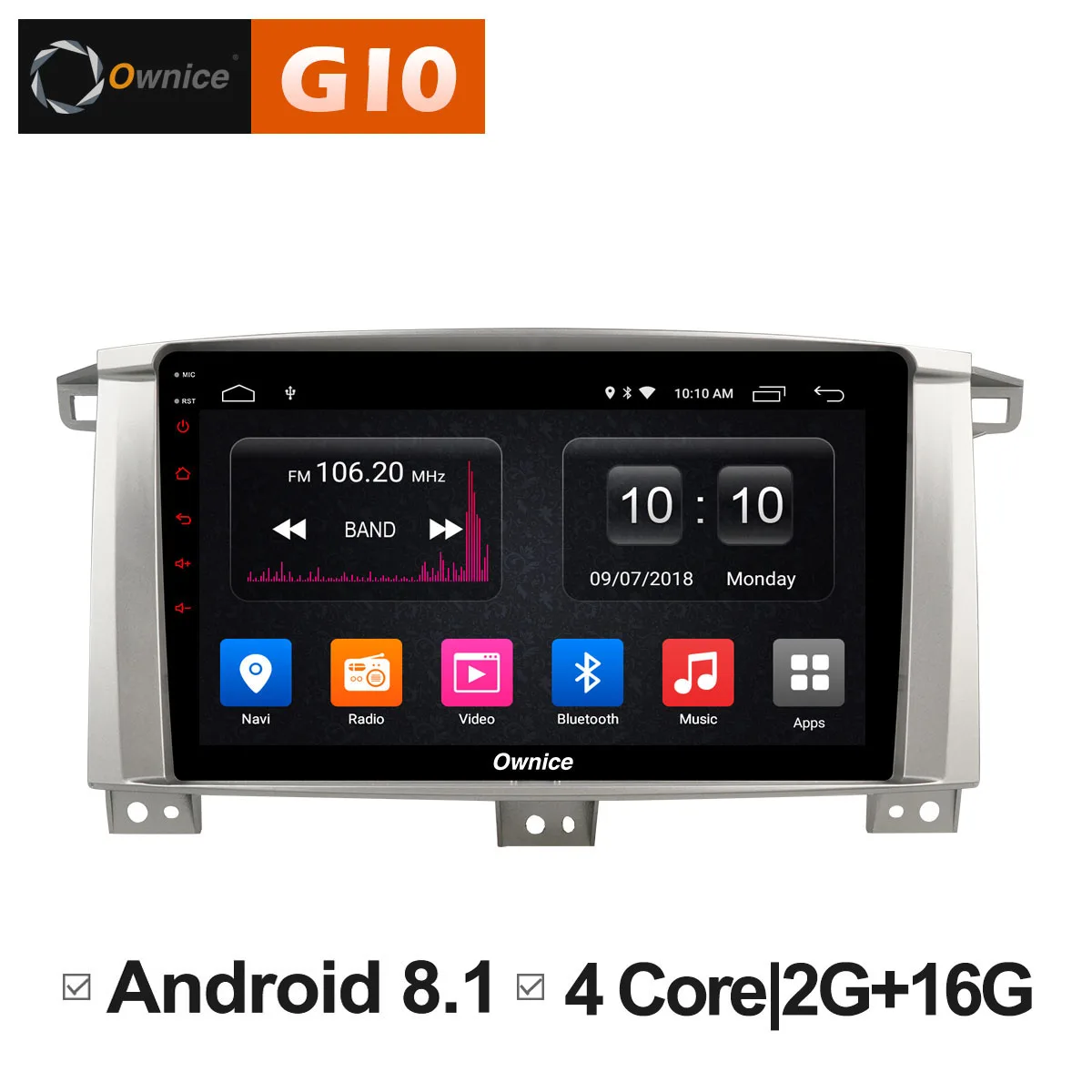 Ownice C500 + G10 Android 8 1 Octa Core Оперативная память 2 ГБ 32G ROM dvd плеер автомобиля для Toyota Land