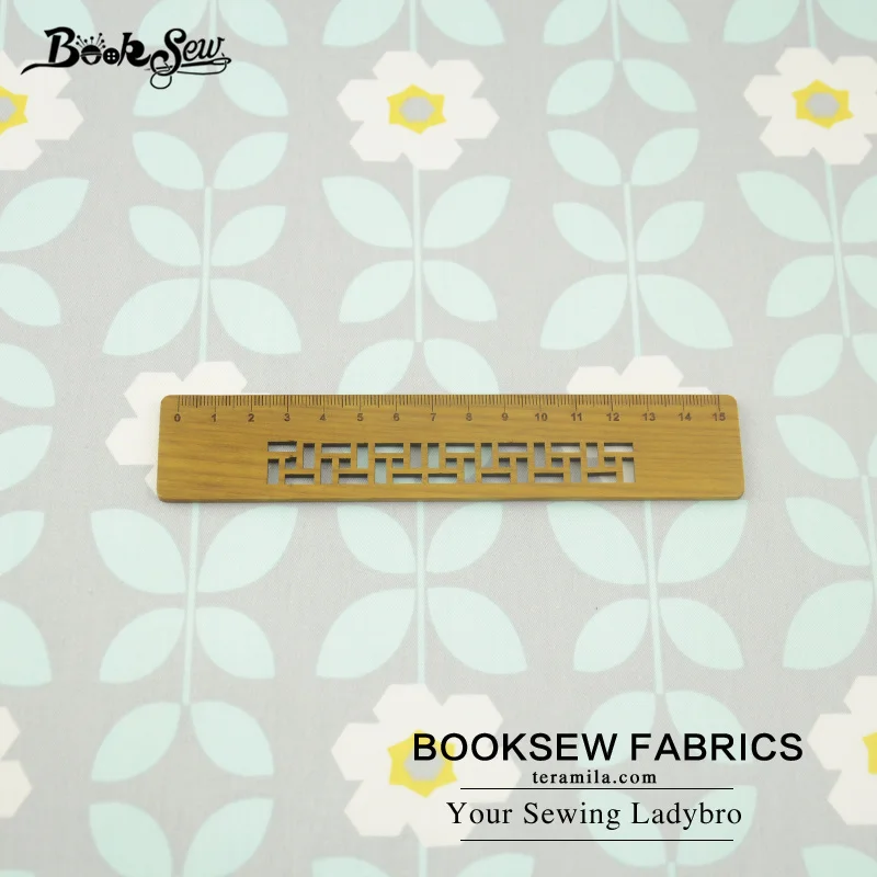Booksew Текстиль для дома 100% хлопок саржа Ткань цветок Дизайн мягкий выстегивая Жир