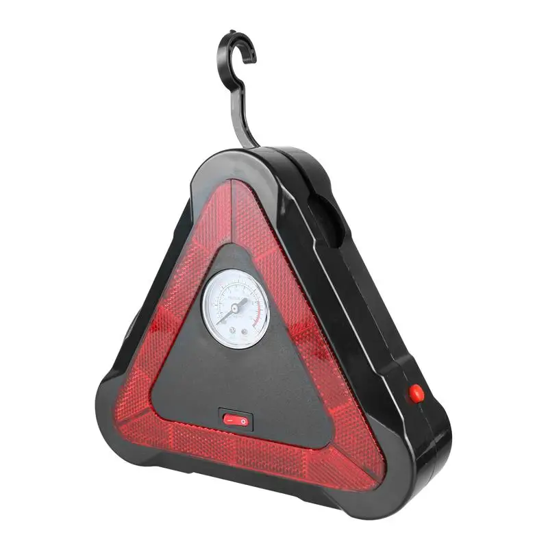 Воздушный компрессор насос для автошин 500LM светодиодный свет треугольный