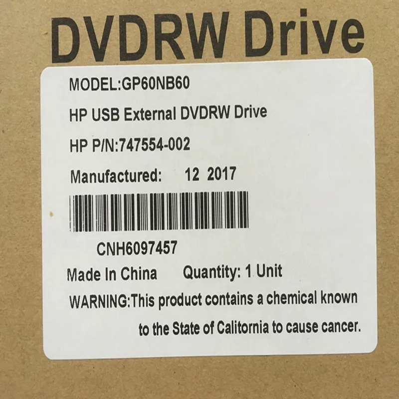 Предназначено для HP workstation notebook сервер Внешний USB2.0 UltraSlim DVD горящий привод модель: