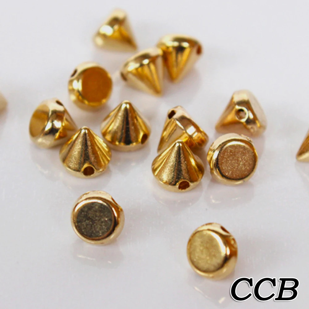 

Hot Sale 200PCS 6mm/8mm/10mm/12mm Gold Silver Metal Stud Rivet Spikes Craft Case Shoes Bag Leather Craft DIY Accessories