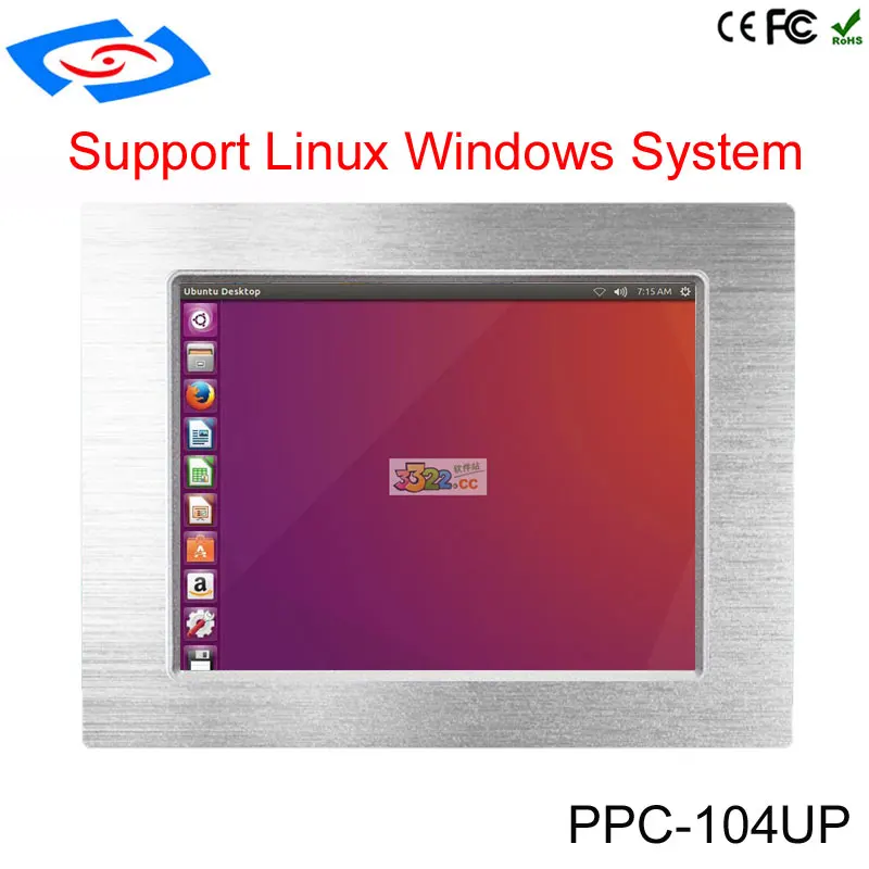 10 4 дюйма с процессором intel core i5 i7 touch all in one pc windows безвентиляторная промышленная