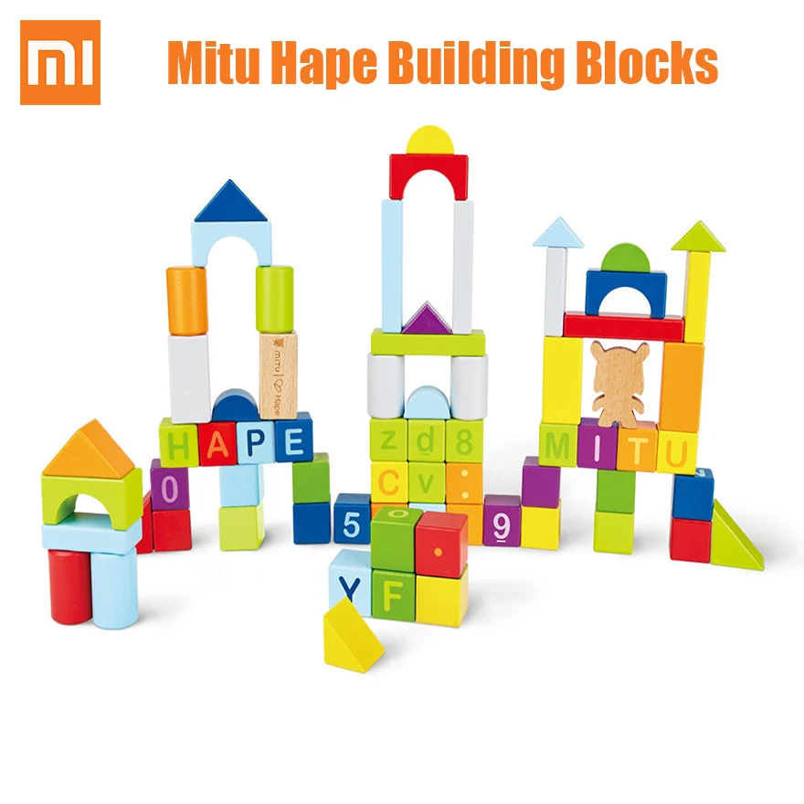 Xiaomi Mitu Hape 70 головоломка строительные блоки Развивающие игрушки 26 букв 10 цифр