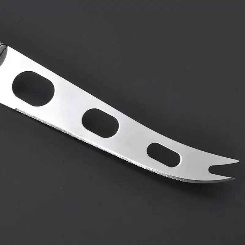 Multifunction Cheese Knife Stainless Steel Cheese Knife With Fork Tip Serrated Pizza Cake Cutter Cheese Slicer Kitchen Tool