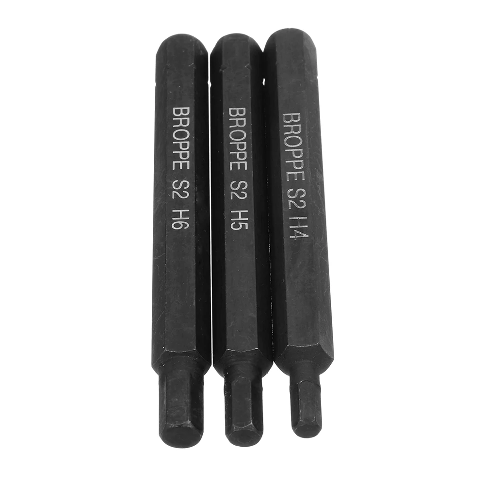 3 шт. шестигранные ударные магнитные отвертки из стали S2 с шестигранным