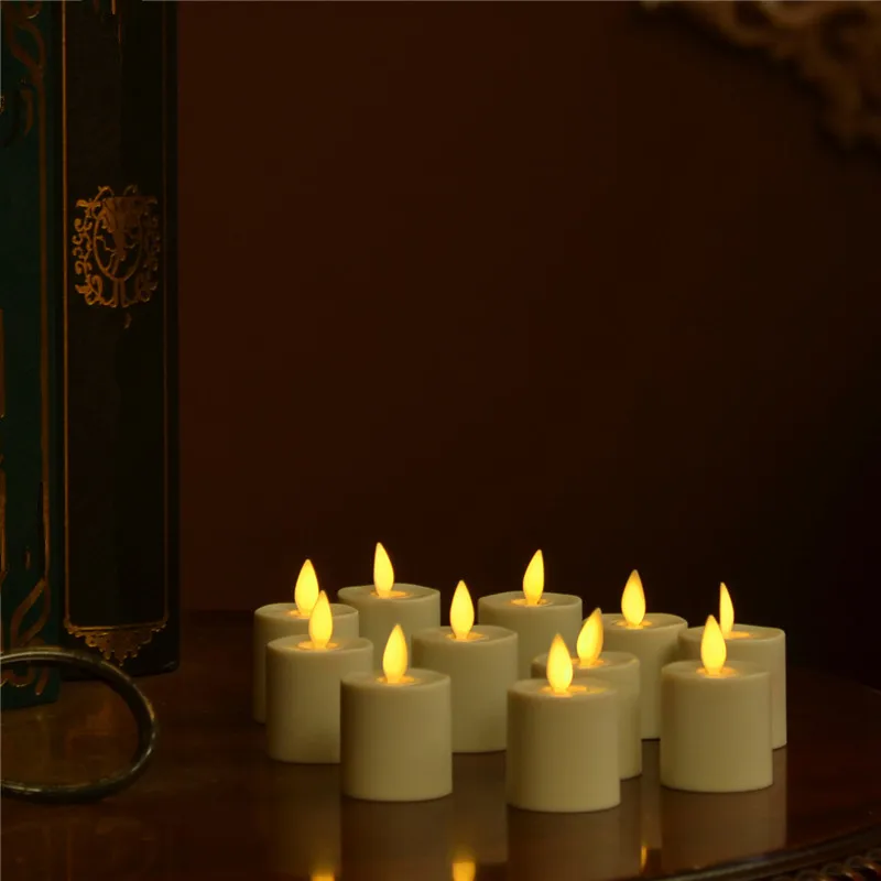 6 упак. к. Беспламенного перезаряжаемые светодио дный светодиодные свечи