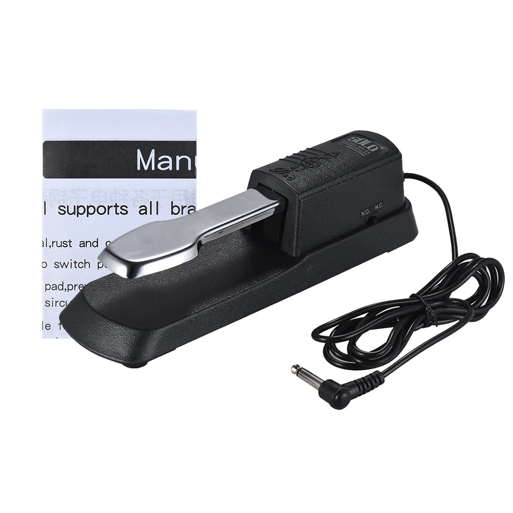 

Piano Sustain Pedal Keyboard Foot Damper Pedal with 6.35mm Plug for Electronic Organ MIDI Keyboards Digital Pianos