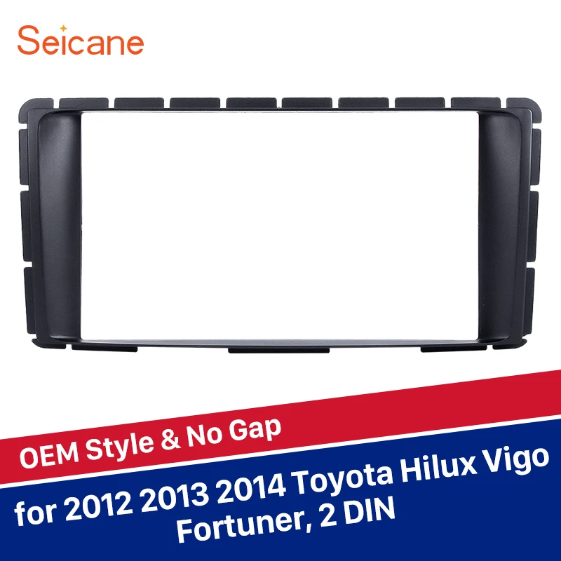 Seicane двойной Din автомобильный стерео интерфейс Радио панель для 2012 2013 2014 Toyota Hilux Vigo