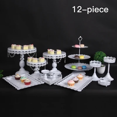 12pcs white Подставка для торта золотистые и белые формы для свадебного торта жаропрочная посуда для фондан товары для украшения торта десертный стол pops 6-12 шт - Цвет: 12pcs white