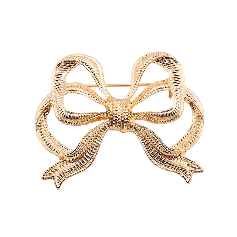 Модные Талисманы золото Цвет Циркон сплава милые большим бантом принцесса шарф