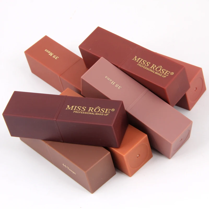 2017 мисс Роуз матовый губная помада водостойкая дешевая косметика Помада пигмент