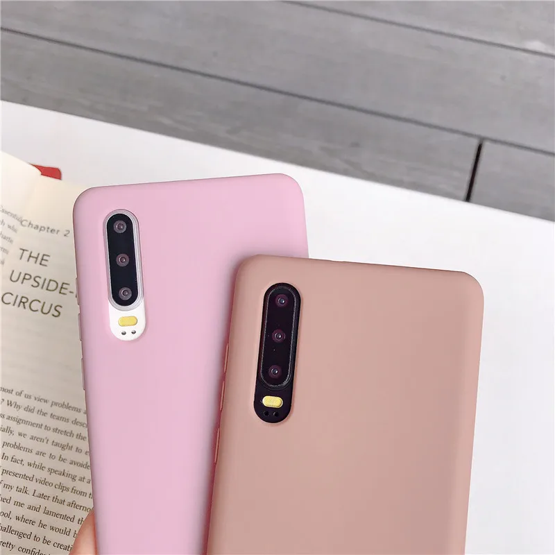 Однотонный парный чехол для телефона huawei P30 P20 Pro mate 20 10 Honor Lite силиконовый
