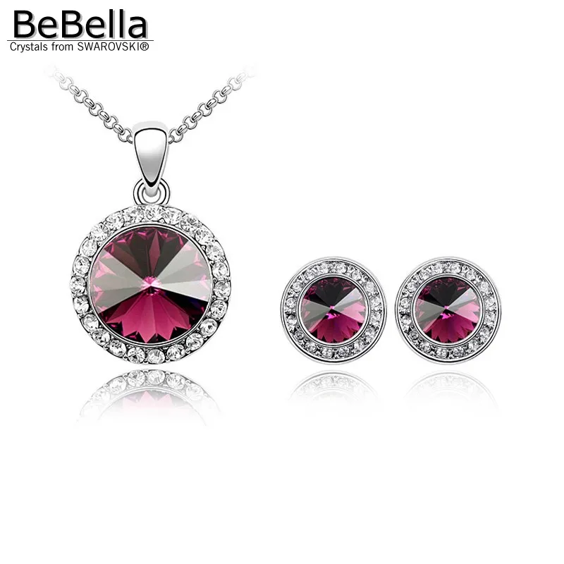 Женский ювелирный комплект из колье и серёг с кристаллами|necklace earrings jewelry set|jewelry