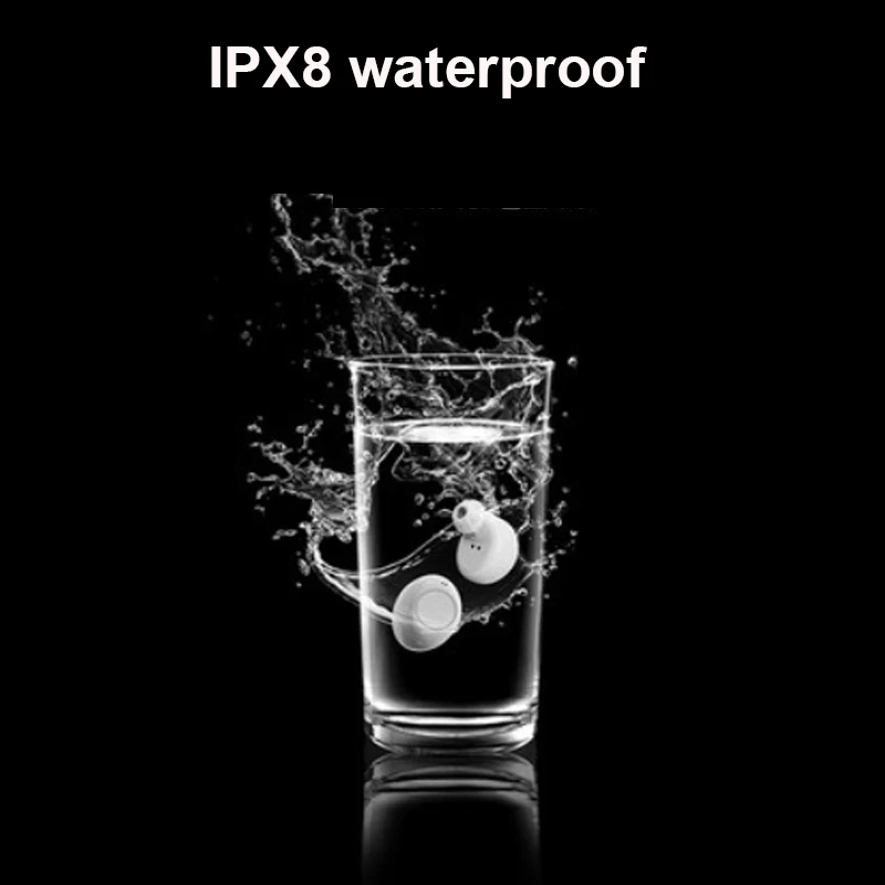 X8 наушники Bluetooth 5,0 сенсорное управление беспроводные TWS наушники IPX8 водонепроницаемые наушники Музыкальная гарнитура мини наушник