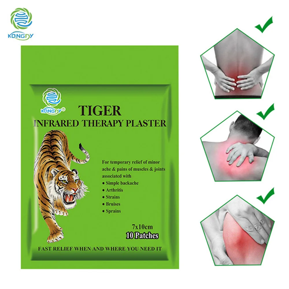 KONGDY челнока 70 штук боль пластырь китайские штукатурка Tiger Balm 7x10 см дышащие