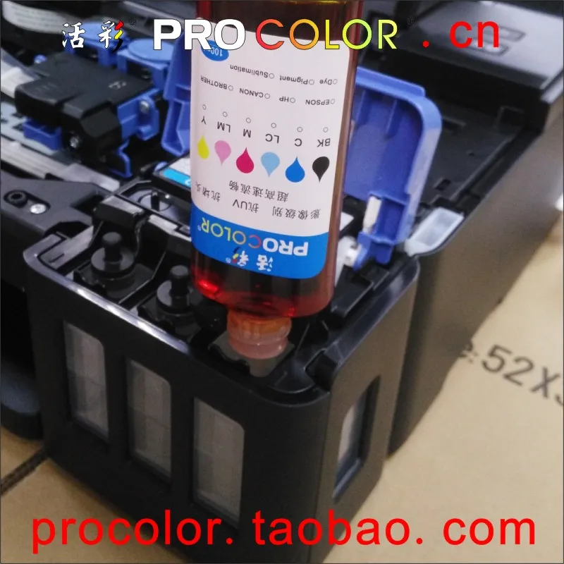 

GI-190BK Pigment ink GI-190C Dye ink refill kit for Canon PIXMA G1100 G2100 G3100 G4100 G 1100 4100 3100 ciss ink tank printers