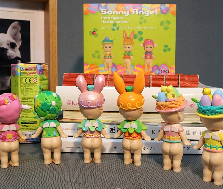 6 шт./лот симпатичный Пасхальный кролик ангел кукла фигурка kewpie игрушка детский