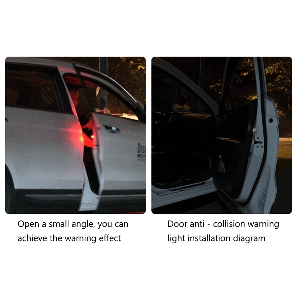 2 шт. автомобиль Дверные огни Светодиодный Предупреждение лампа сигнальная анти