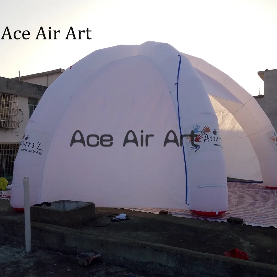 Популярная Съемная надувная купольная палатка паука на стену (молнии) рекламная