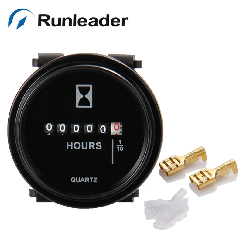 (30 шт./лот) RL-HM009 AC 110-220 V круглый цифровой счетчик времени для двигателя Морской