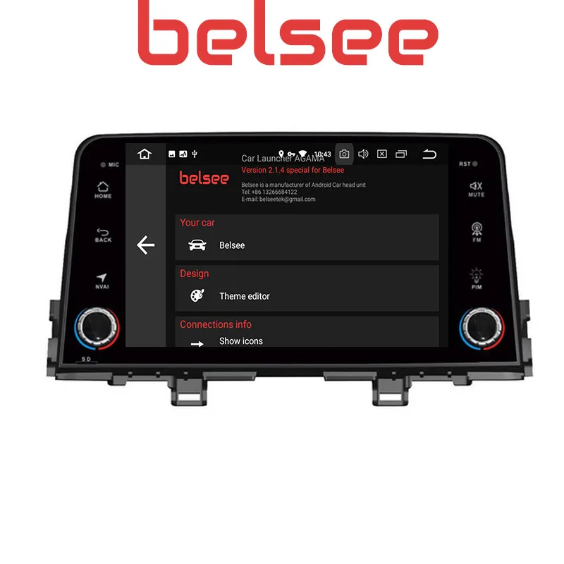 Belsee " для Kia Morning Picanto Android 8,0 Авторадио Bluetooth gps автомобильное радио стерео Восьмиядерный 4 Гб PX5 поддержка Разделенный экран