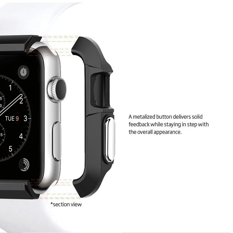Для Apple Watch чехол серии 3 1 2 38 мм 42 противоударный спорта на открытом воздухе