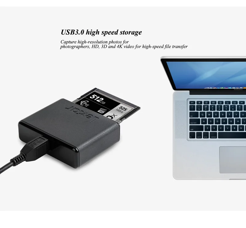 Lexar ограниченный USB 3,0 кард-ридер высокоскоростной CF карта Профессиональный рабочий процесс CR1 CFast 2,0 ридер