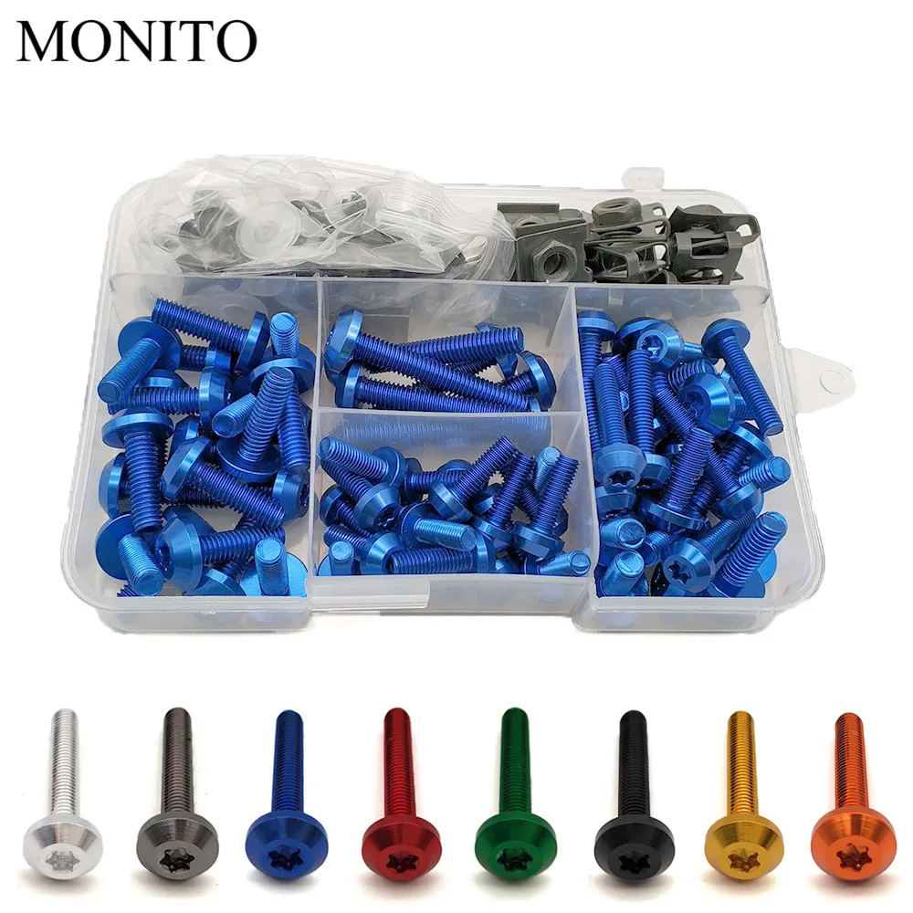 Комплект винтов для мотоциклетных болтов и гаек крепежные зажимы кузова винты