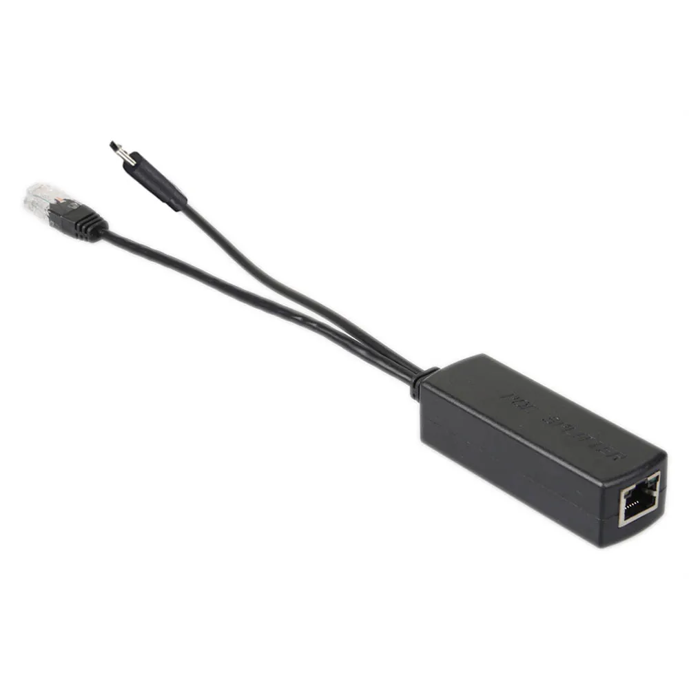 IEEE 802.3af Микро USB активный разделитель PoE для питания Ethernet 48V на 5V 2.4A для планшета Dropcam или Raspberry Pi.