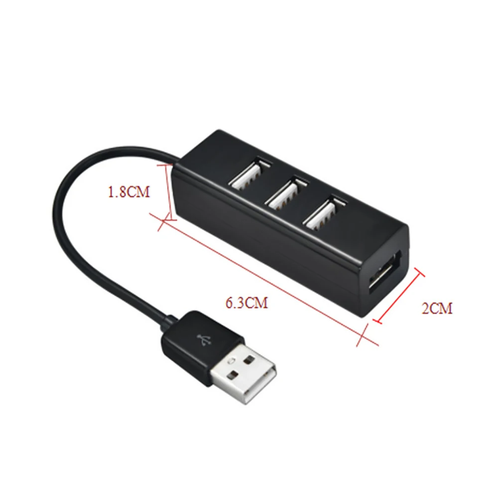 Usb-хаб 2,0 Высокое Скорость 4 Порты и разъёмы Тип c док-станция USB разветвитель USB-C концентратор Портативный адаптер для ПК компьютер Портативный жестких дисков