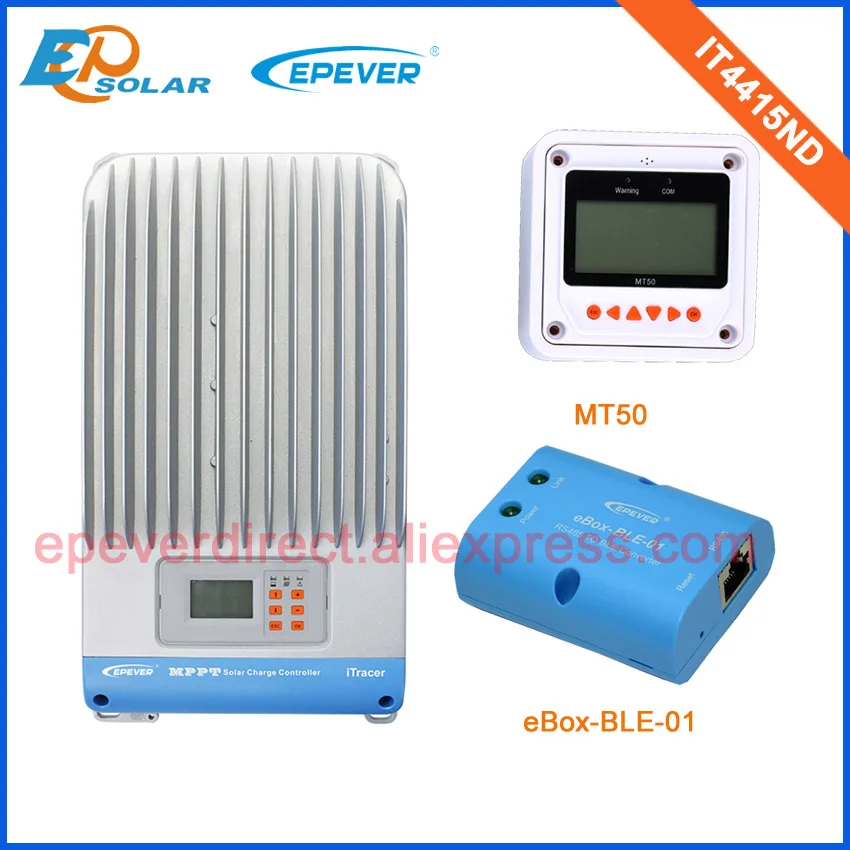 

Солнечный tracer mppt контроллер слежения IT4415ND bluetooth мобильный телефон приложение 48В/36В зарядное устройство MT50 метр 45A 45 Ампер