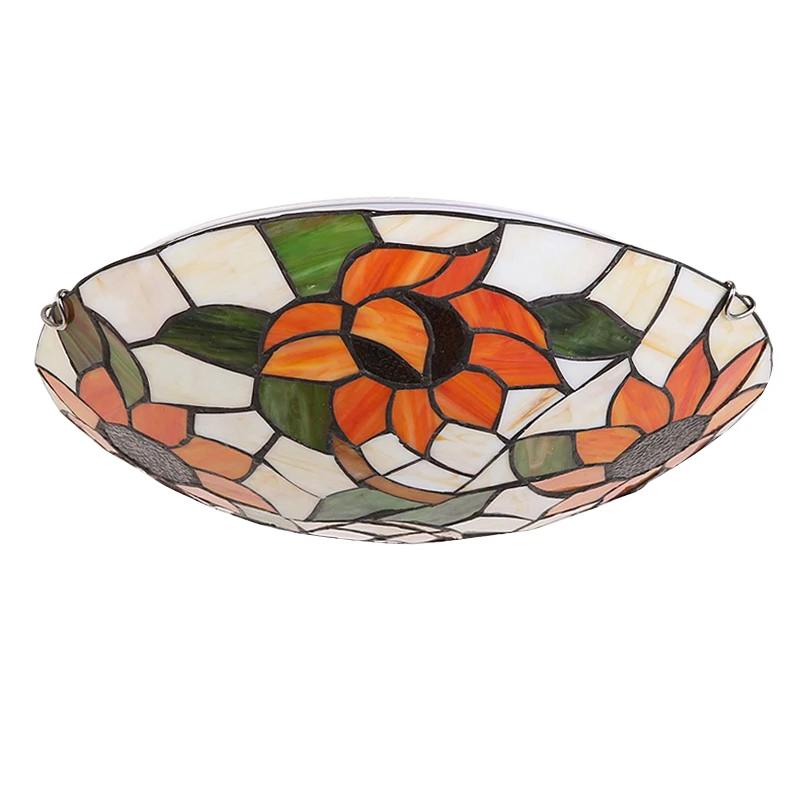 

Vintage Nordic glass ceiling lamp LED with 2 lights modern Europe ceiling light for living room bedroom hotel children room cafe