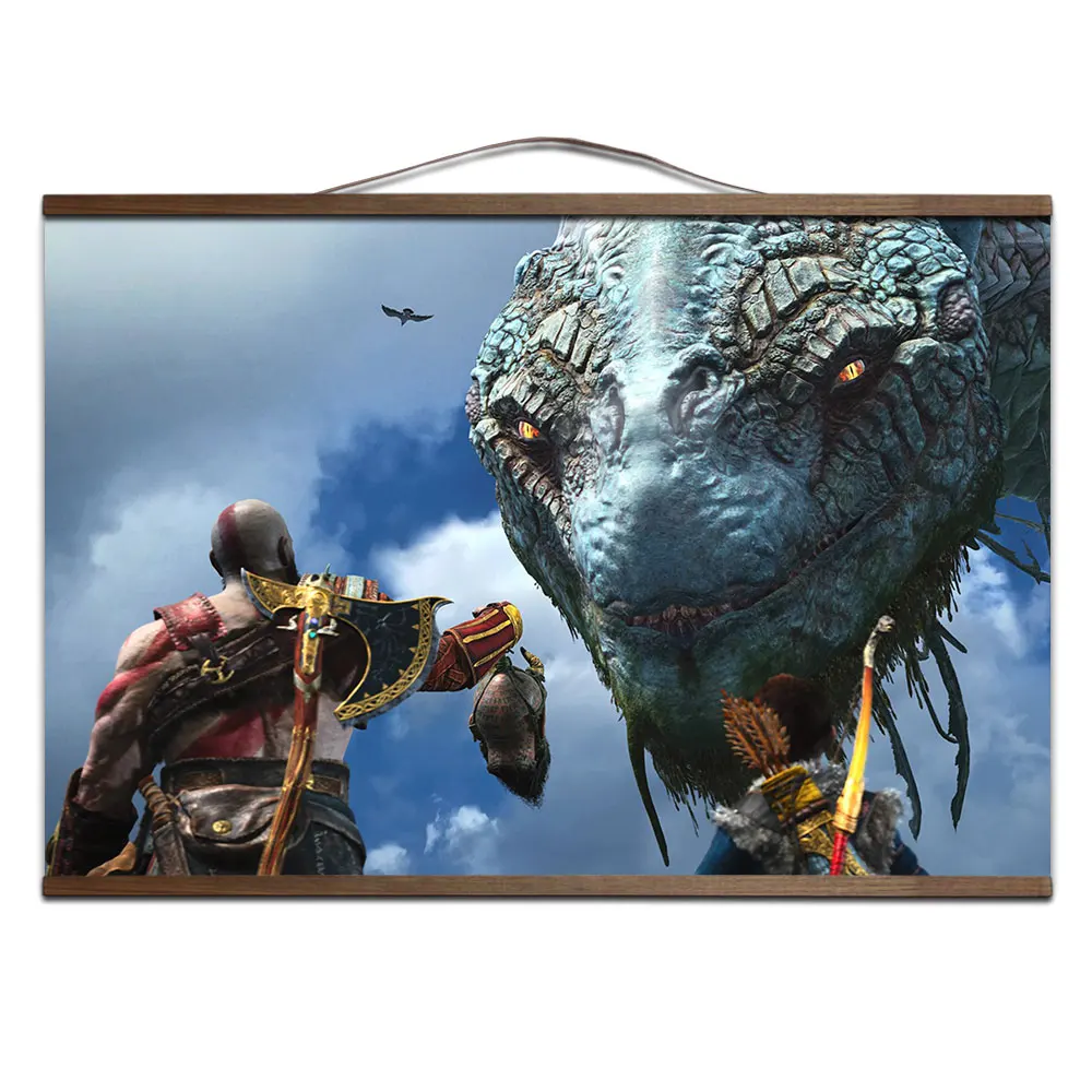 God Of War 4 видео игры узорные постеры и холст печатных живопись художественная Стена Фотографии домашний декор для гостиная украшения - Цвет: 5