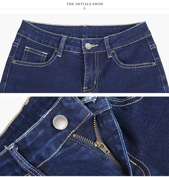 LEIJIJEANS, Новое поступление, весенние узкие джинсы с 9 точками на талии, классические синие женские джинсы с вышивкой, большие размеры, 9049