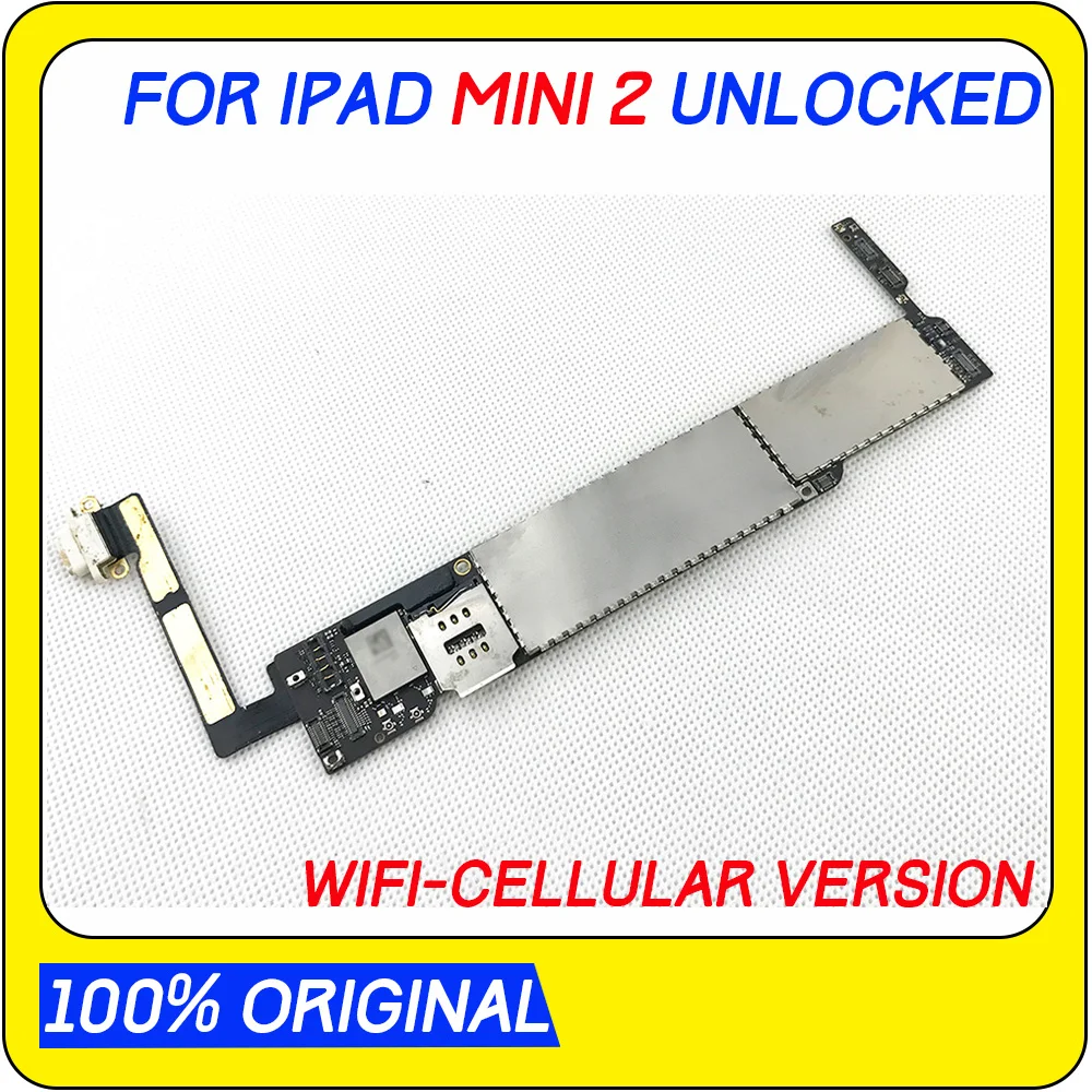 Хорошая рабочая материнская плата для Ipad mini2 Wifi / wifi 3G разблокированные Системные