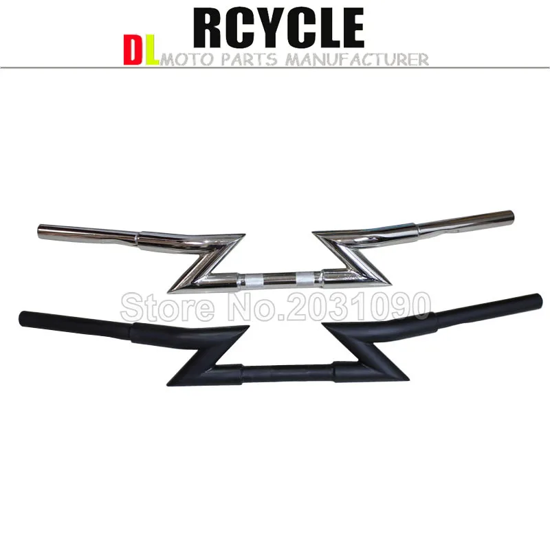 Яркий черный 1 1/4 &quotZ стиль ручка бар чоппер мотоцикл руль для Harley Clubman ручки|motorcycle