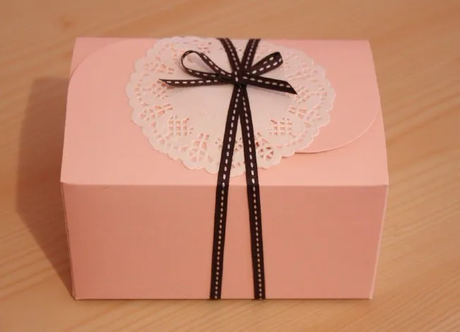

Free shipping bakery package pink cake cookie candy box dessert packing boxes baking package decoration supply favors
