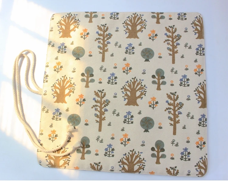 1 шт., 35x35 см, хлопок, холст, кисть для рисования, ручка, вставленная, гуашь, штора, специальная сумка, щетка, ручка, рулон, отделка