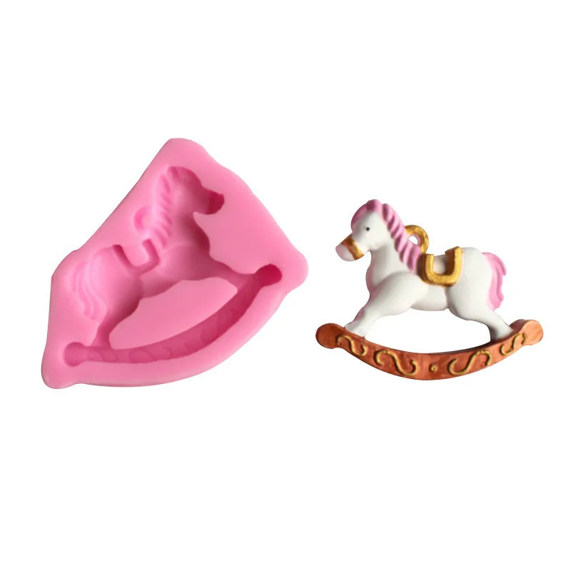 Новая форма троянского помадки для торта силиконовая желейного шоколада формы