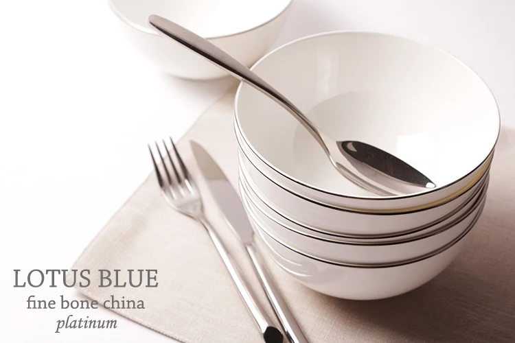 Высококачественные 6 дюймовые Керамические роскошные чаши из костяного фарфора