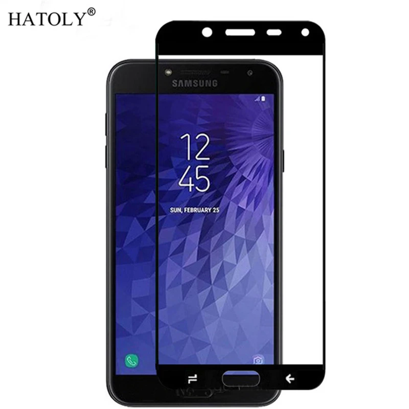 Screen Protector Glass For Samsung Galaxy J4 Anti-Burst Tempered Full J400F SM-J400F | Мобильные телефоны и аксессуары