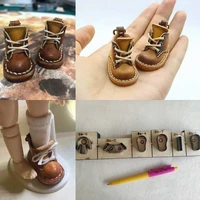 diy leather craft cute children shoes design die cutting knife mould hand punch tool pattern