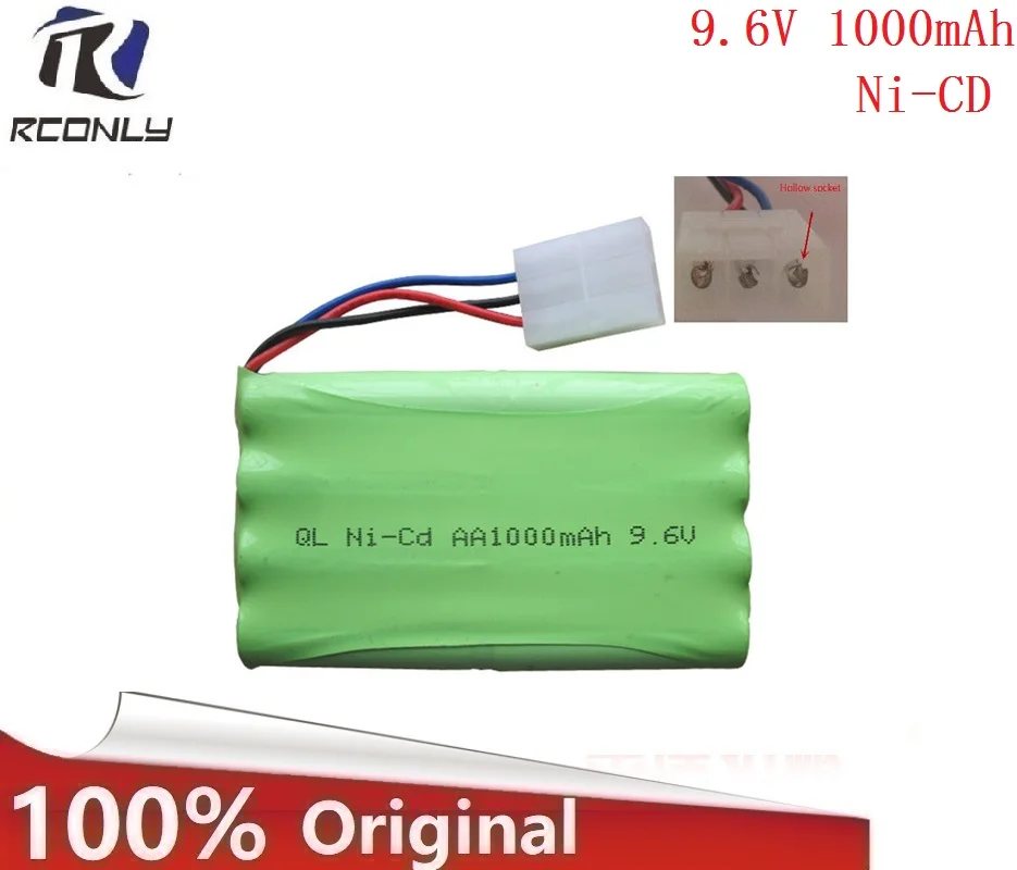 9 6 V 1000mAh Ni CD аккумулятор для MZ 2050 2054 2060 2053 2020 RC автомобиль 3 контактный полый
