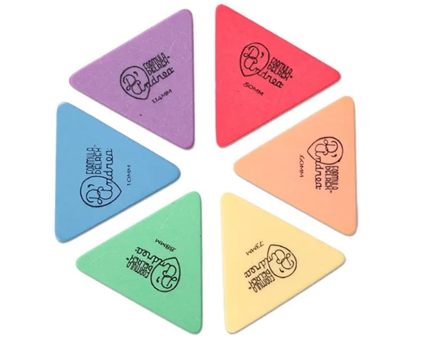 Большой треугольный медиатор для гитары Delrex D355 сделанный в США|triangle guitar|picks