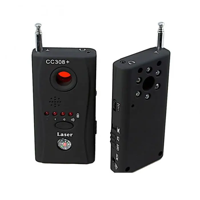 Недавно беспроводная скрытая камера GSM устройство аудио ошибка искатель gps сигнал лазерный объектив RF трекер анти шпион детектор CC308