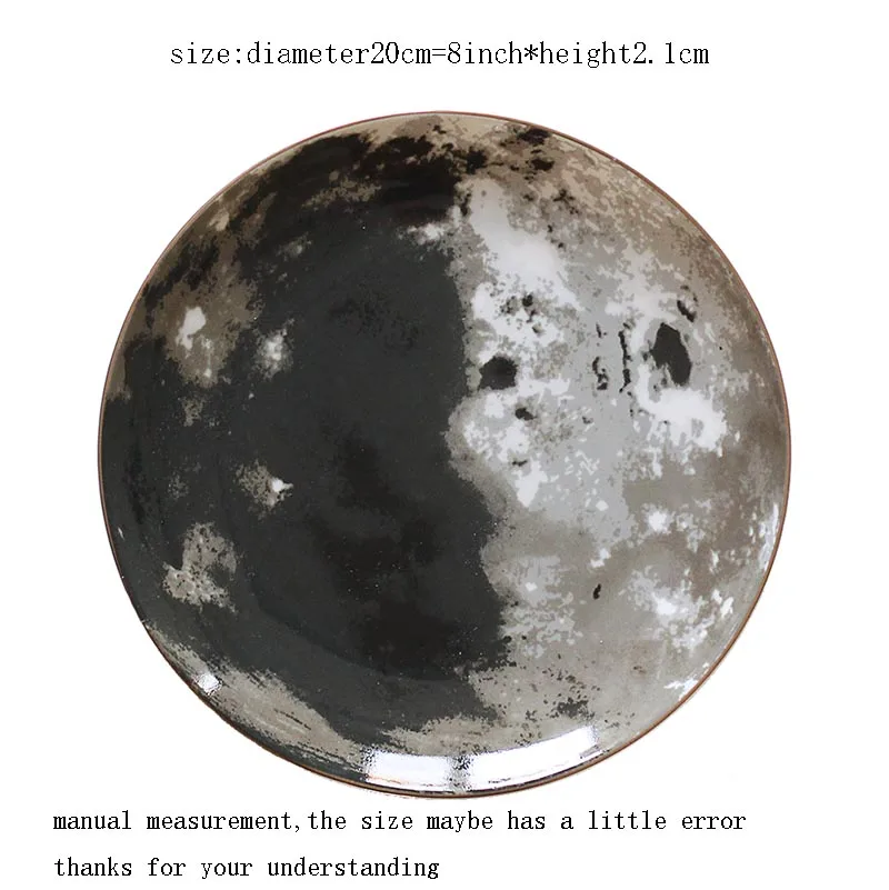 8-дюймовая креативная тарелка для торта керамические декоративные тарелки с