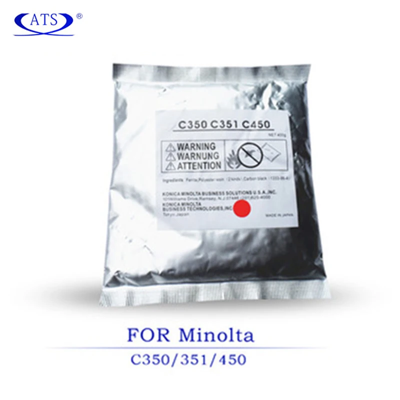 

400G/pcs CMYB Developer powder for Konica Minolta Bizhub C 350 351 450 compatible Printer supplies C350 C351 C450