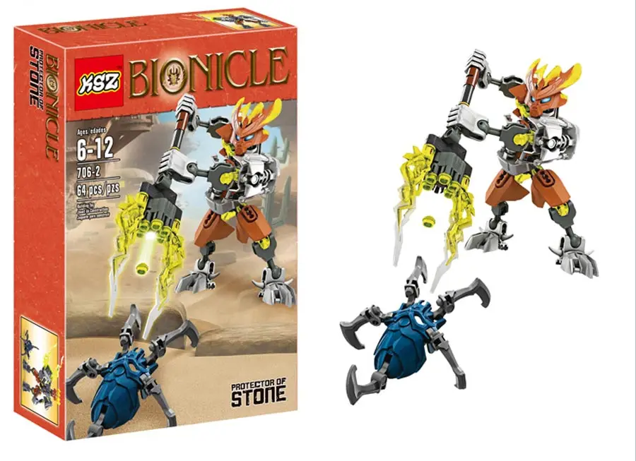 Reedcall 64 шт Bionicle 70779 протектор каменного строительного набора совместимые