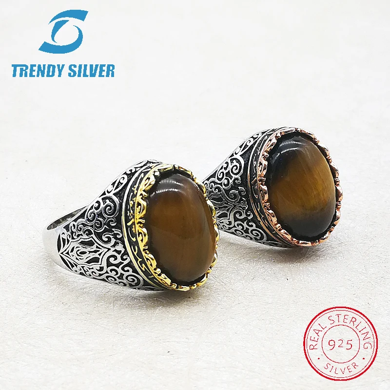 Серебро 925, ювелирные изделия, мужские кольца, мужские аксессуары, бирюзовый драгоценный камень, натуральный оникс, агат,, Трендовое серебро