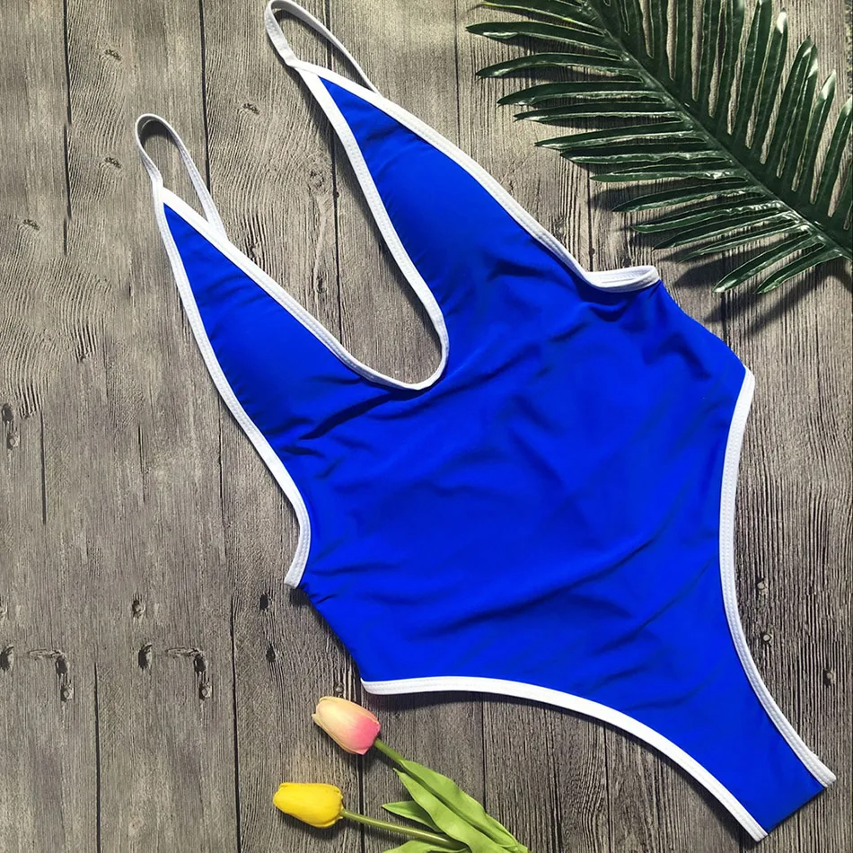 2019 для женщин одна деталь купальник однотонные пикантные стринги монокини с